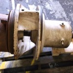 A municipal water pump on its way to be fixed.